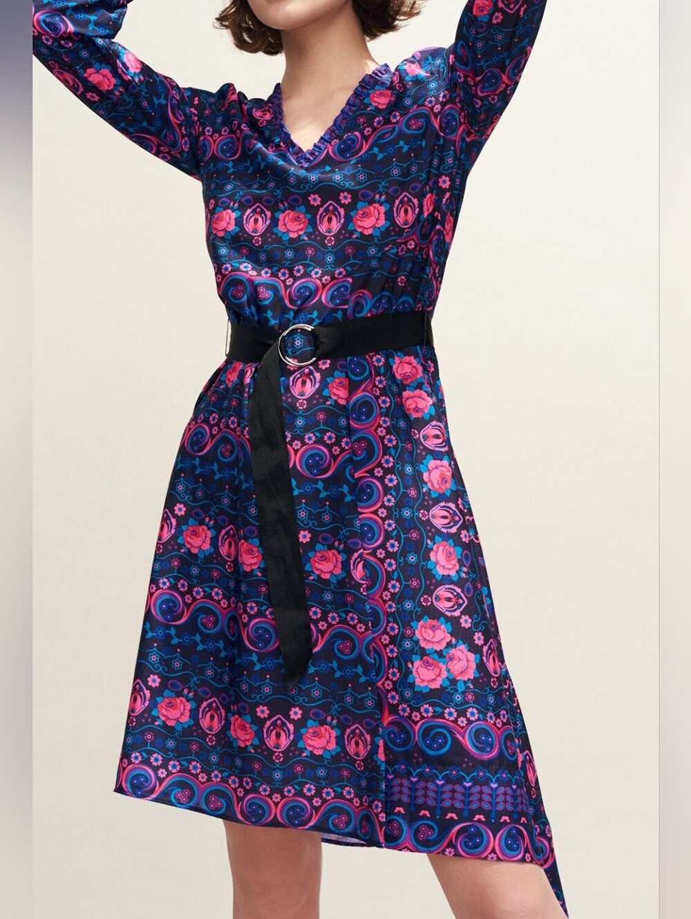 Claudie Pierlot Long Sleeve Midi Dress